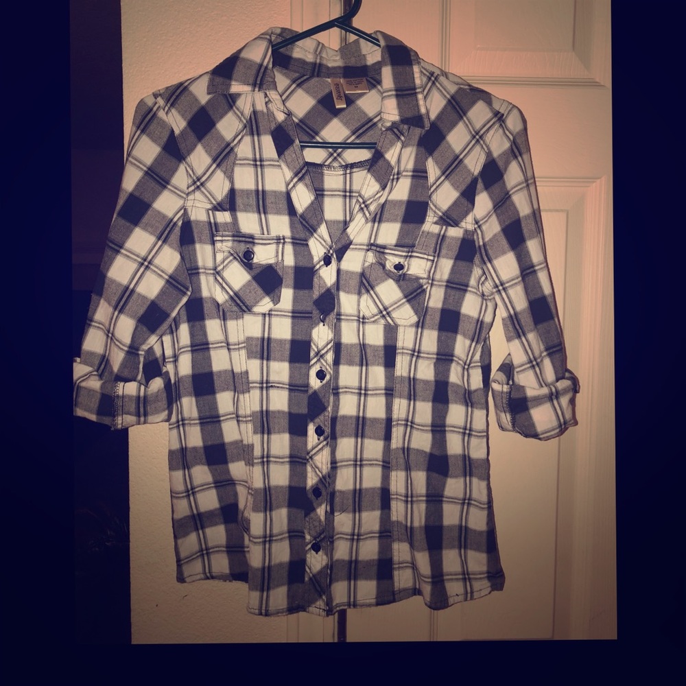 Flannel black and white